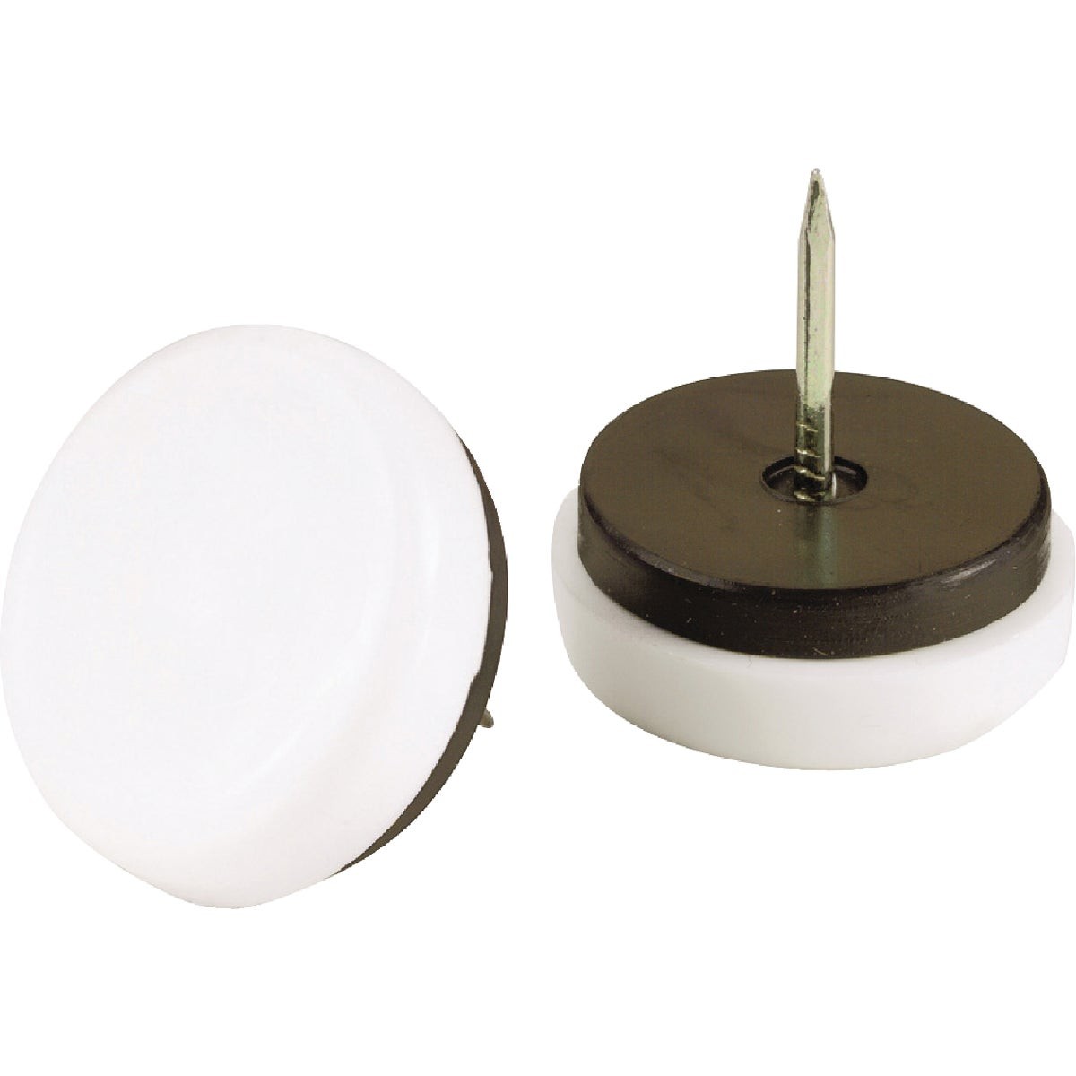 Do it 1-1/2 In. Round Swivel Nail on Furniture Glide (4-Pack) 227854 SIM Supply,