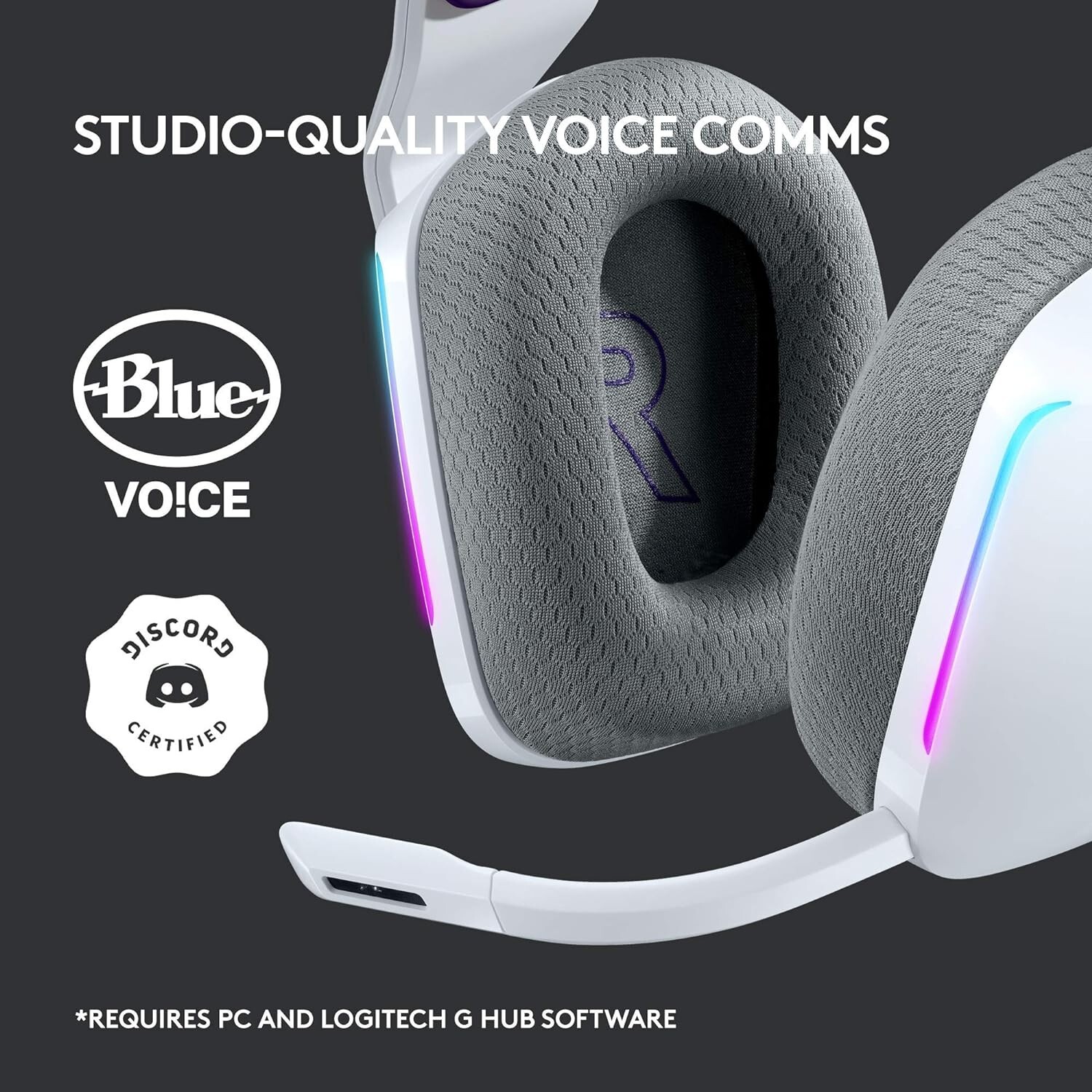 Logitech G733 LIGHTSPEED Wireless Gaming Headset LIGHTSYNC RGB White