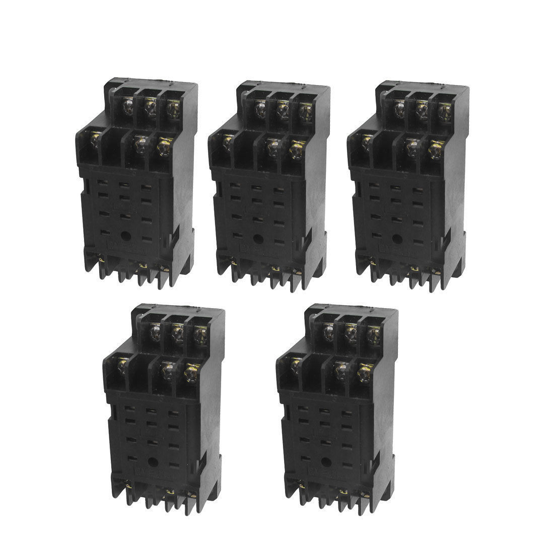 5 Pcs DYF-11A 11 Pin Power Relay Base Socket DIN Rail Mount✦Kd