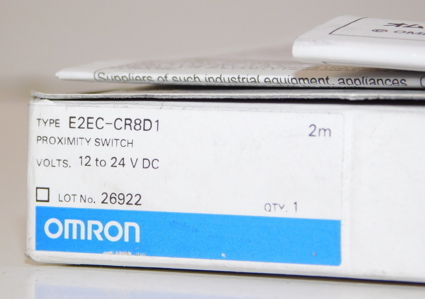 New Omron E2EC-CR8D1 Inductive Proximity Sensor Switch 12–24 VDC 2m Cable Japan