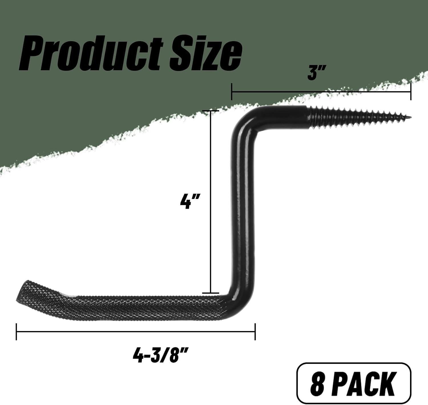 4-Inch Tree Climbing Steps - 8-Pack, 360 lbs Load Capacity, Easy Install