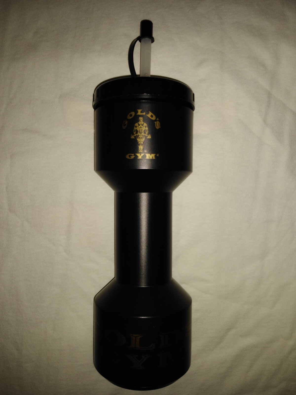 Vintage Gold's Gym Dumbbell Water Bottle