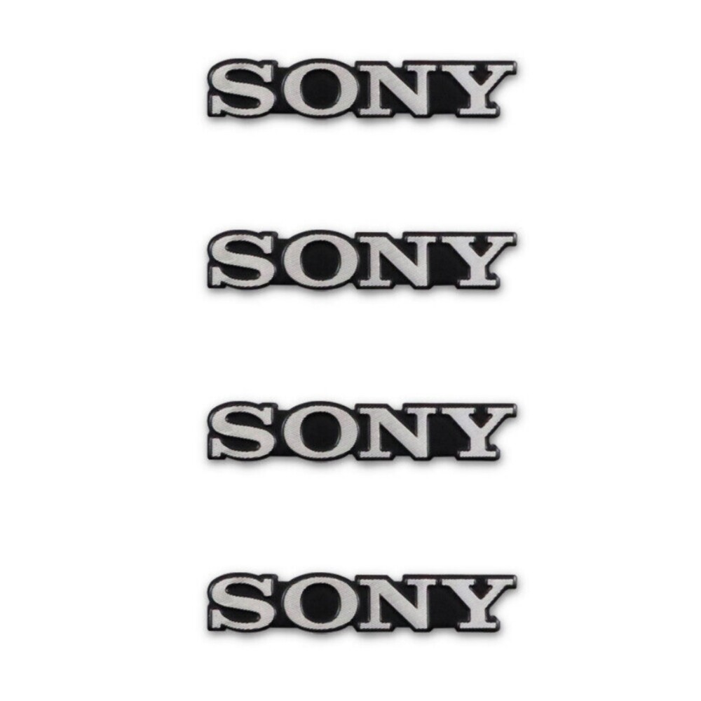 SONY logo badge replacement piece Aluminum 30mm(1.18")X5mm(0.19")