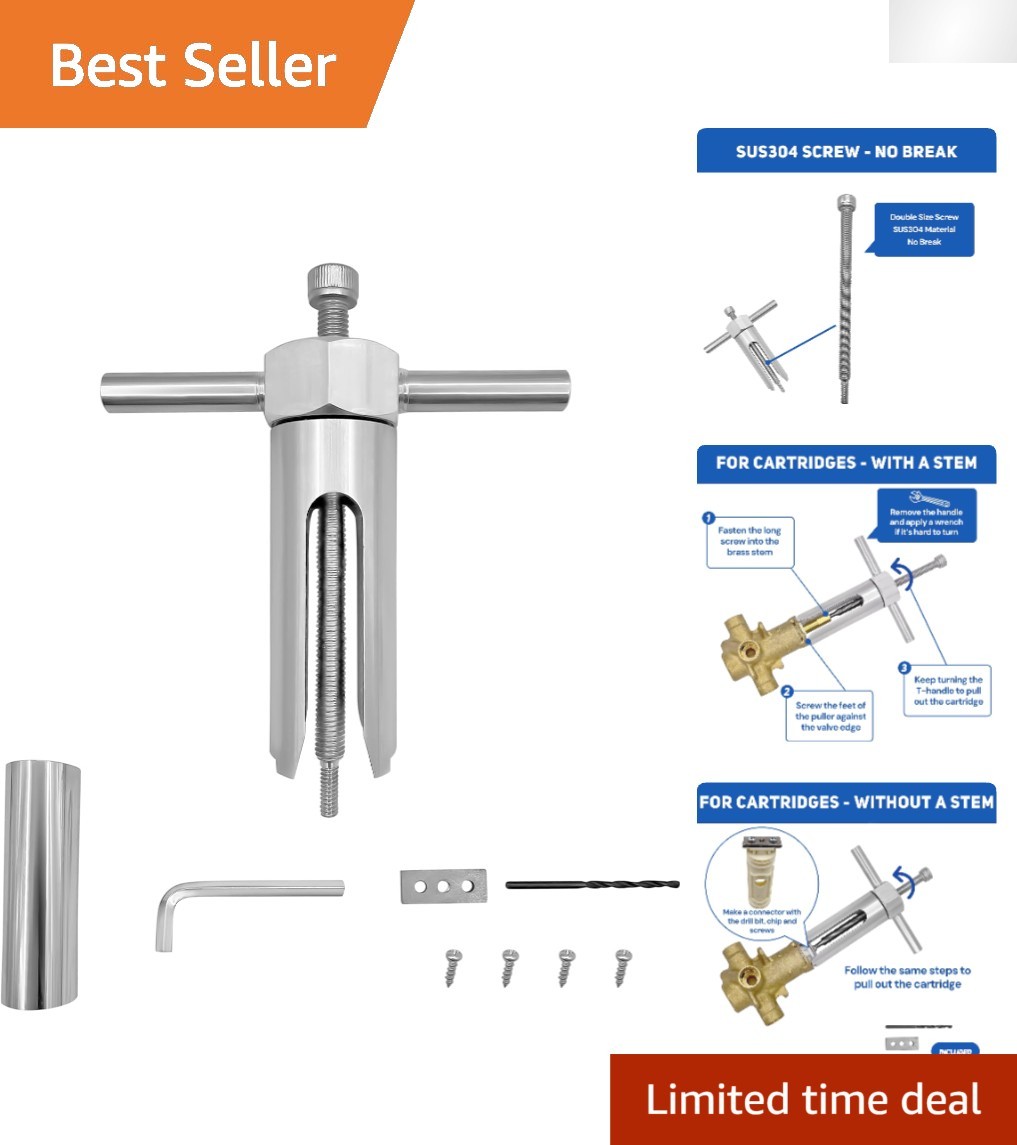 Upgraded Cartridge Puller Tool for 1222/1200/1225 Shower Repair - 200% Force