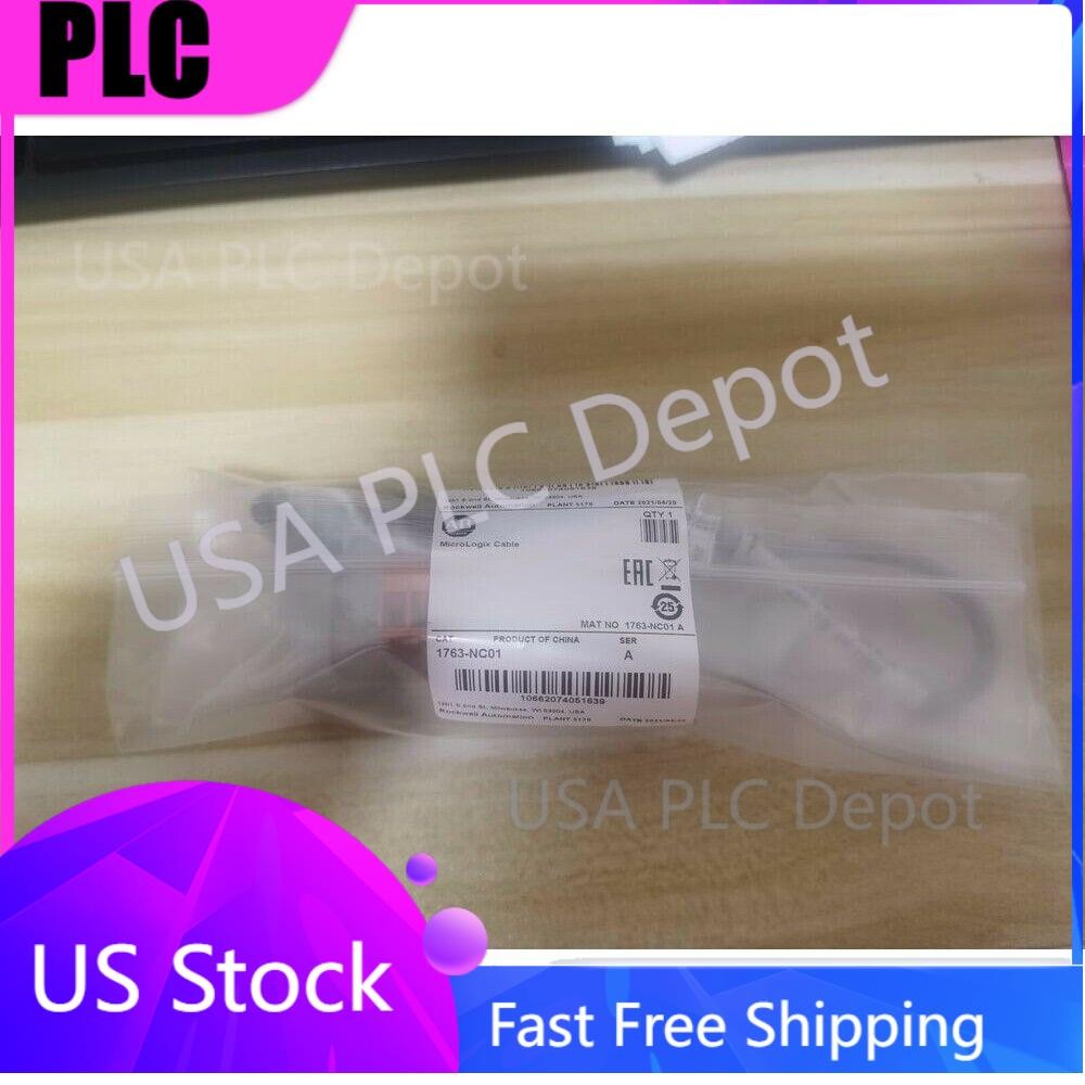 Allen Bradley 1763-NC01 MicroLogix DH-485 Comm Cable Surplus SEALED USA NEW