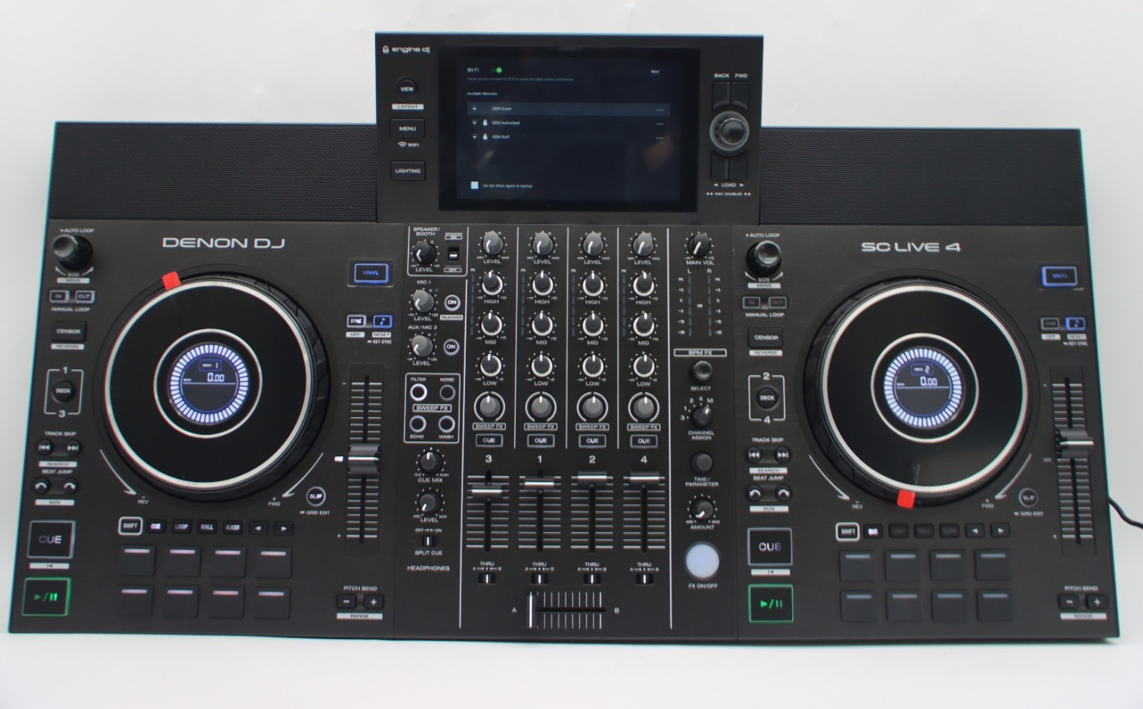 Denon DJ SC Live 4 Standalone Black DJ Controller - Open Box