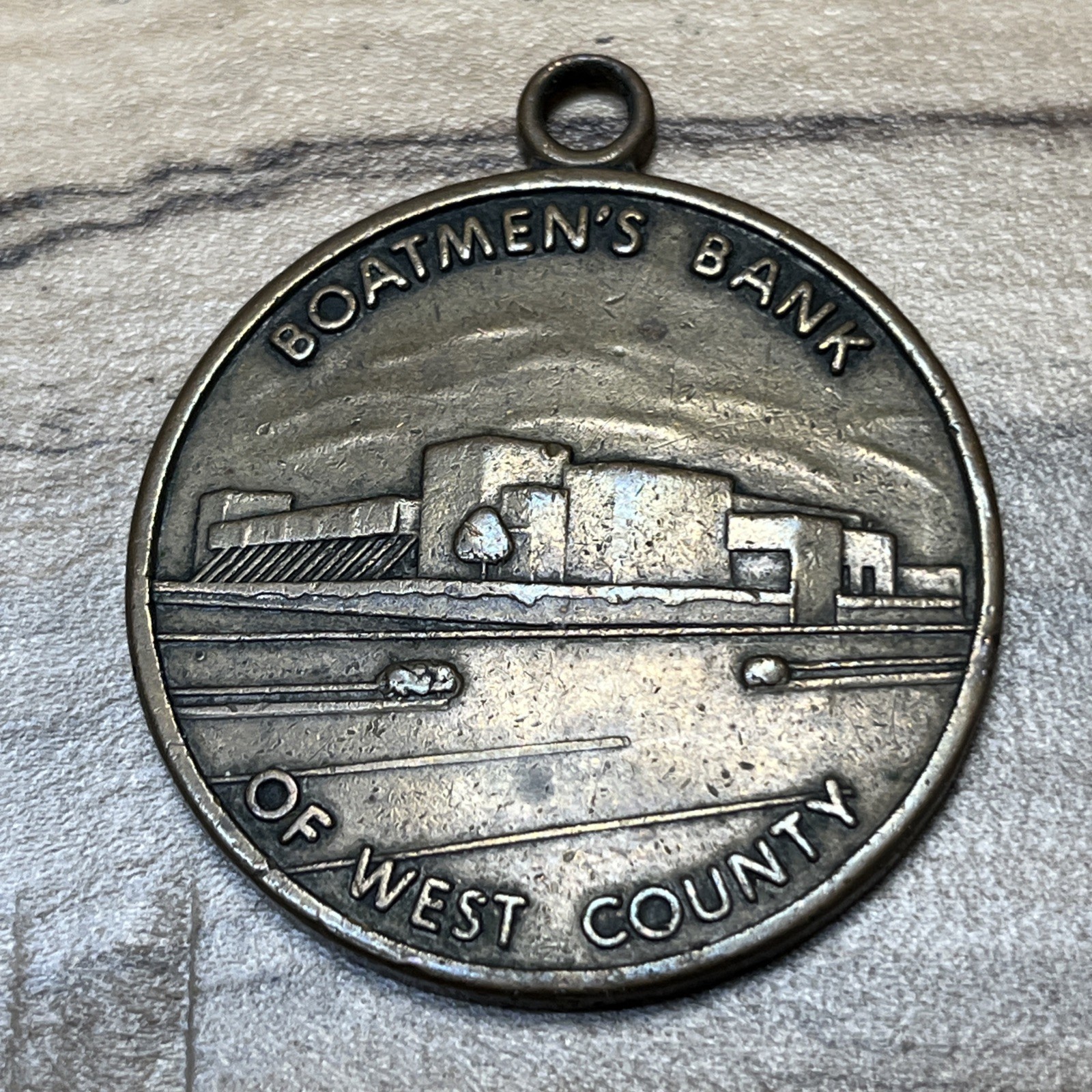 Boatman’s Bank Of West County Ballwin, Mo. Key Fob 3679  *C218