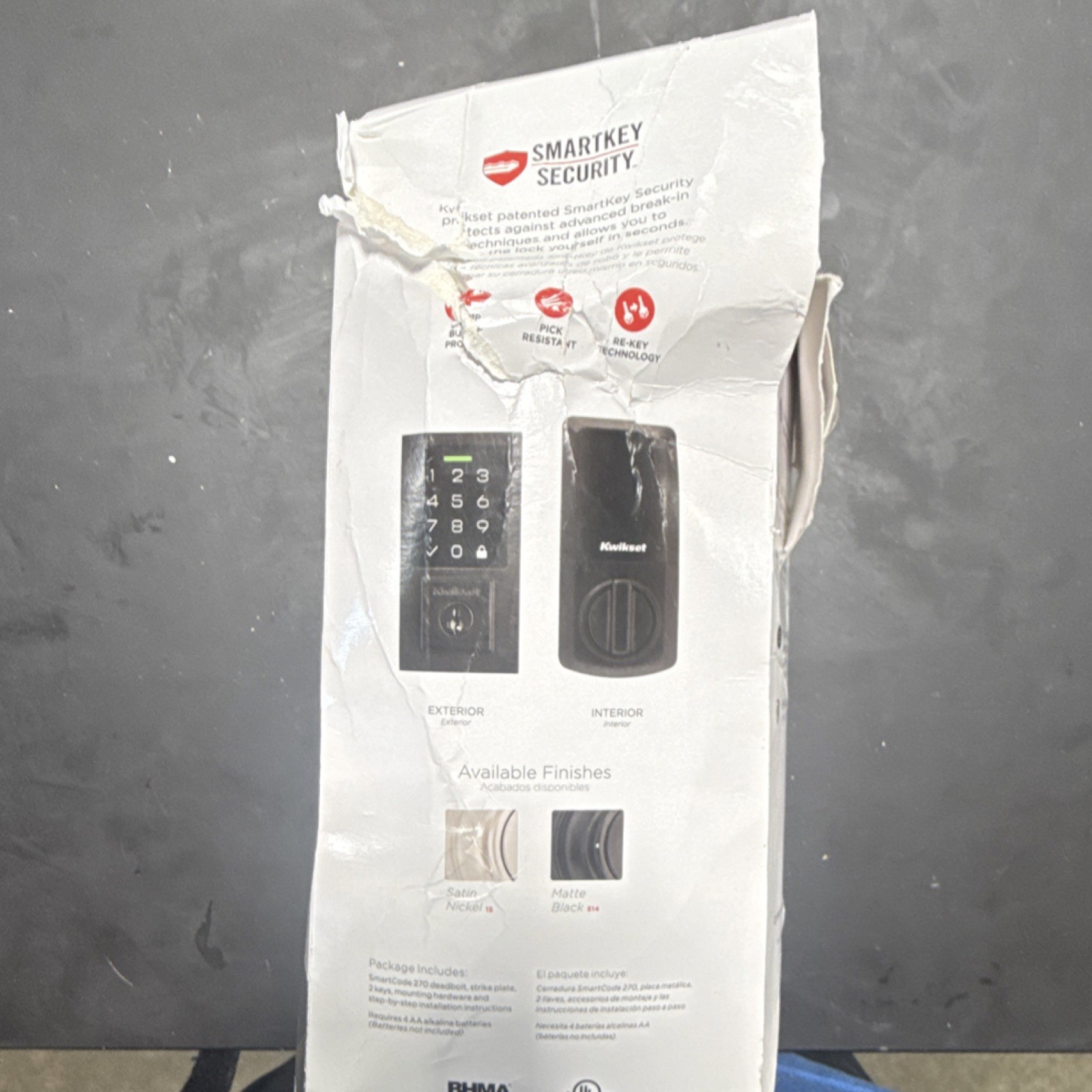Smart code touchpad electronic lock