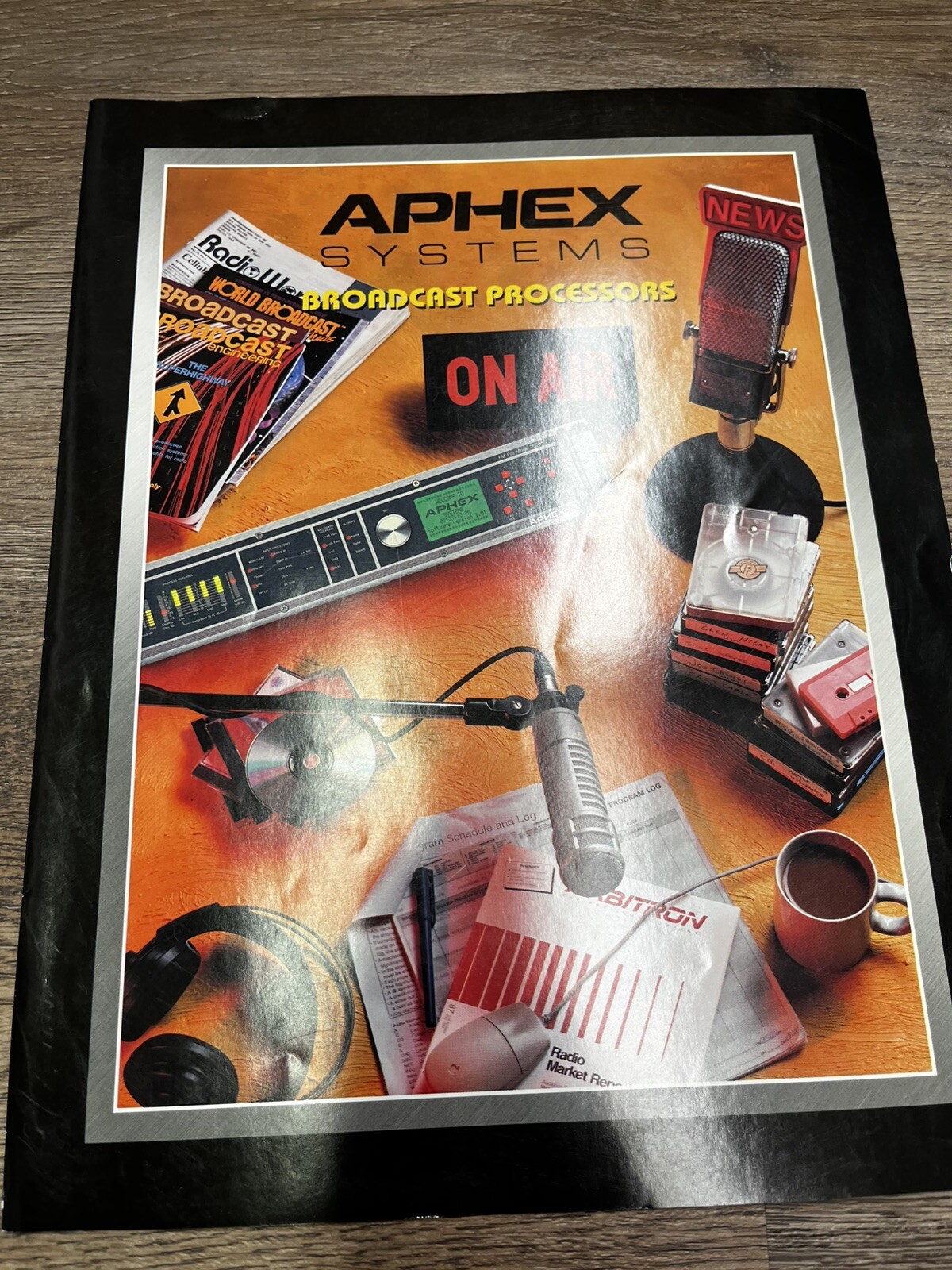 Aphex Systems broadcast processors color sales brochure Dominator Compellor