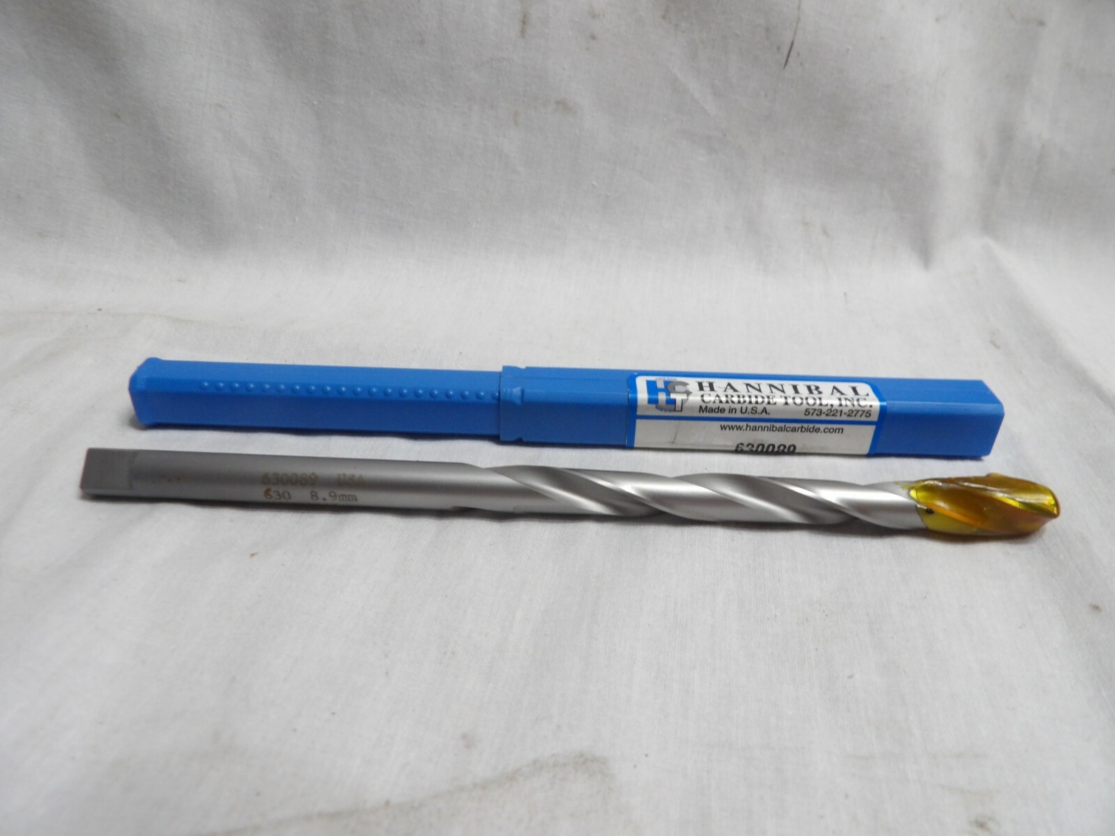 Hannibal Carbide Tool 8.9mm Carbide Tip Drill Bit 630089 (Made in the USA)