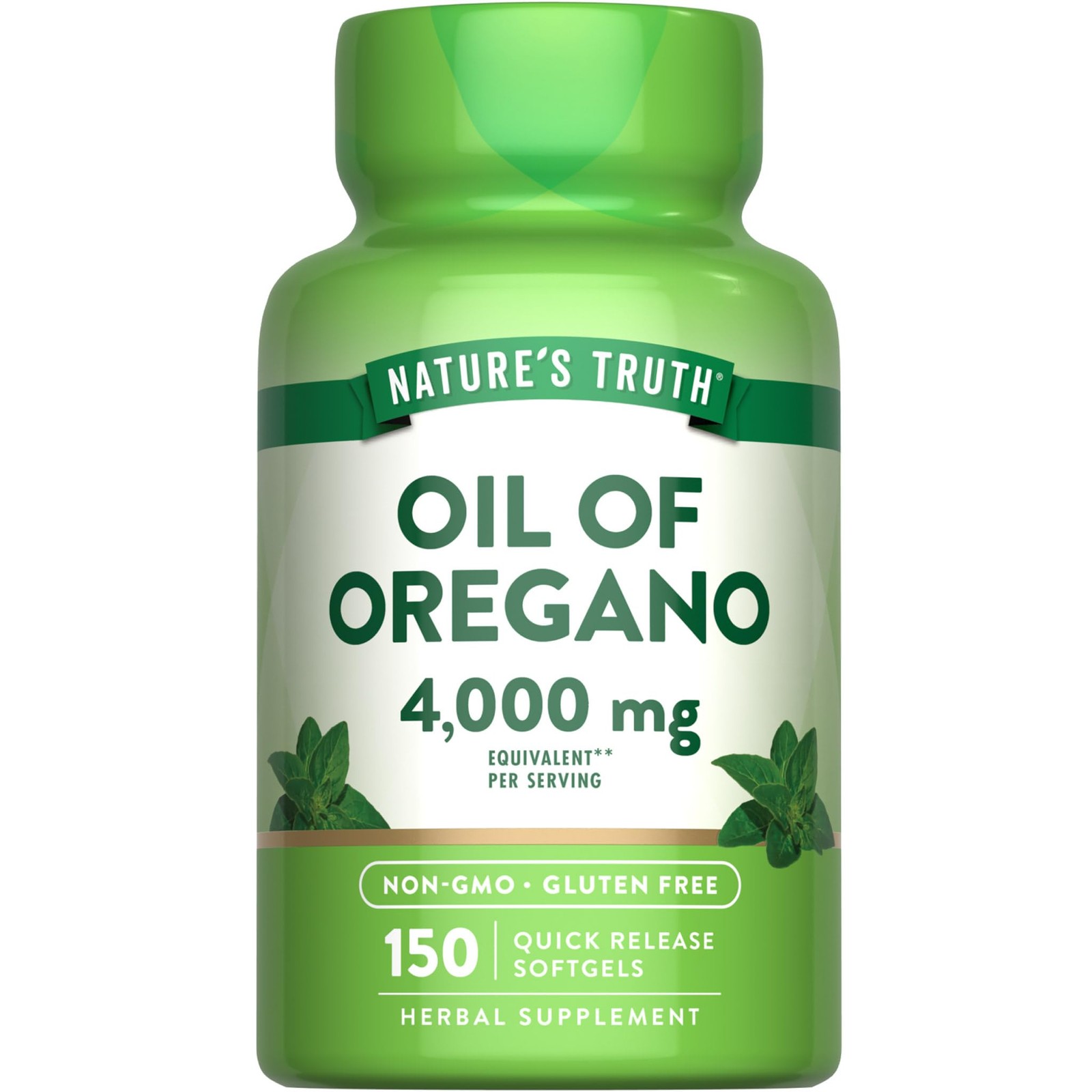 Nature's Truth Oil of Oregano Softgels | 150 Count | 150 (Pack 1)