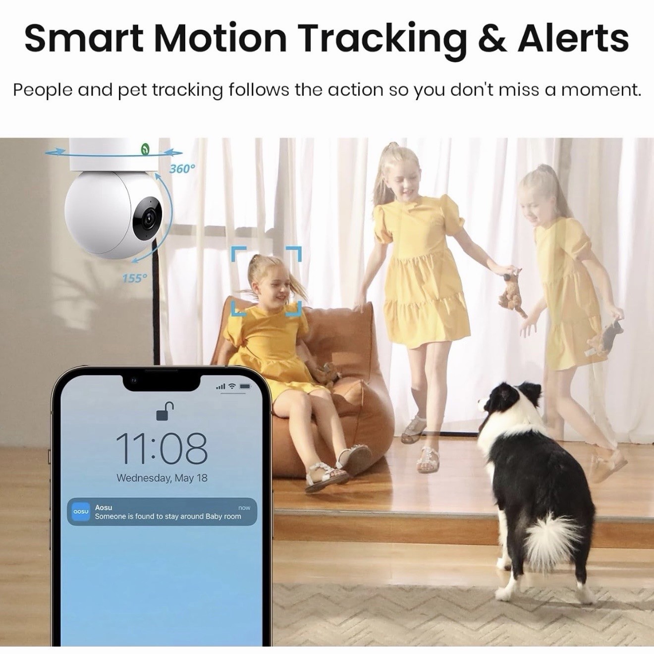 AOSU 4MP Security Camera Indoor