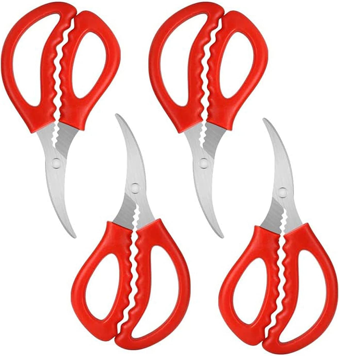 4Pcs Seafood Scissors Crab Scissors Seafood Shears Multifunctional Crab Leg