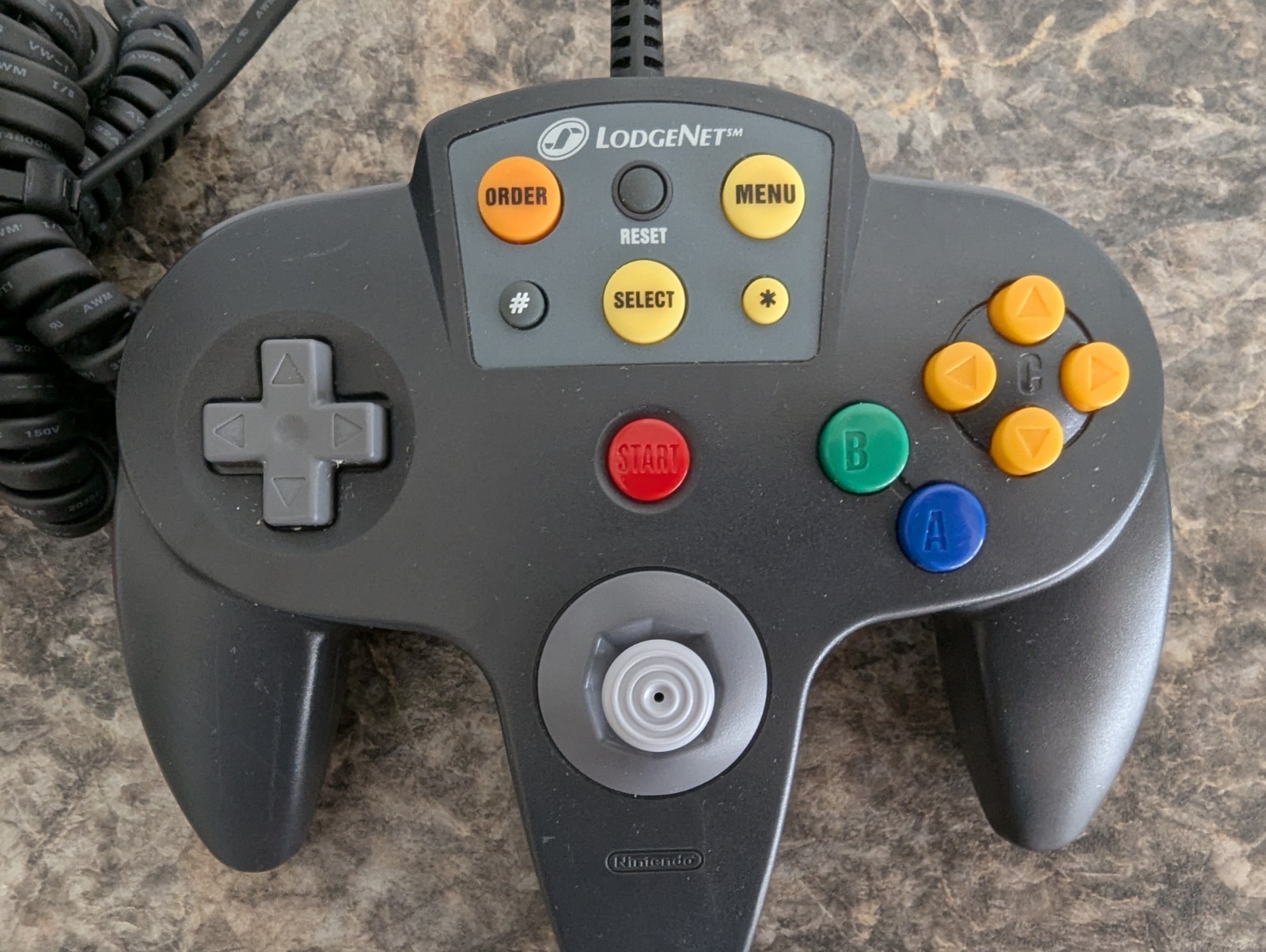 Lodgenet Nintendo 64 N64 Hotel Controller