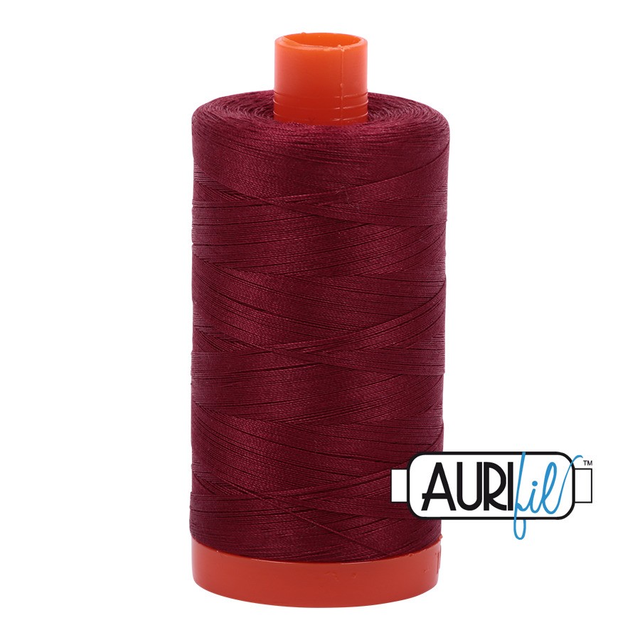 Dark Carmine Red 2460 | 50wt Large Spool 1300M / 1422Y | Aurifil