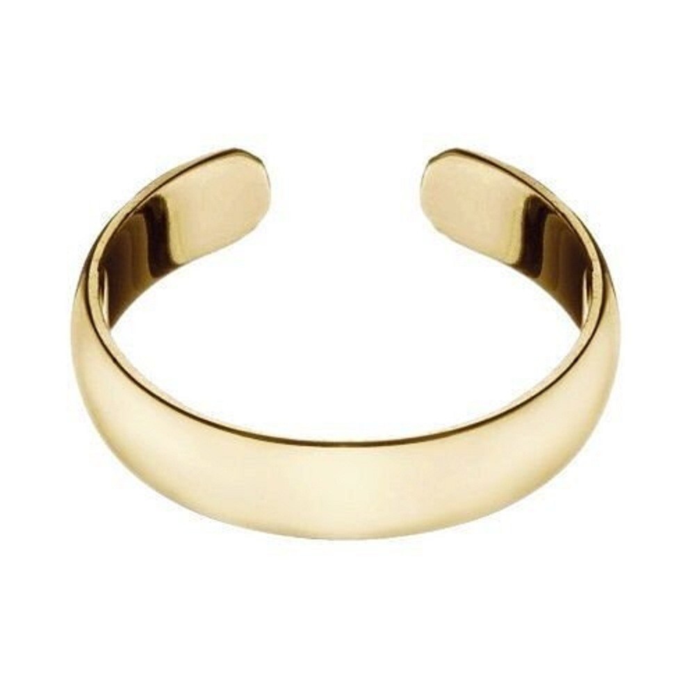 Adjustable Knuckle Toe/Midi Ring 14K Yellow Gold Plated
