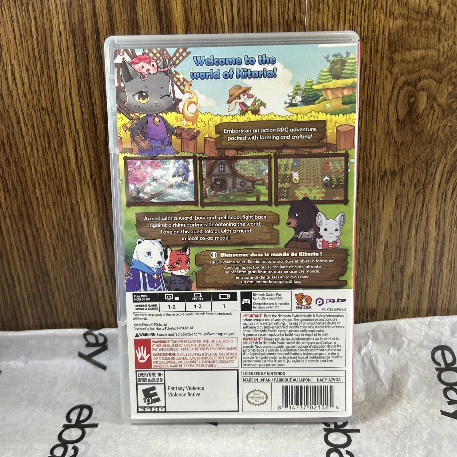 Nintendo Switch Kitaria Fables Case Only