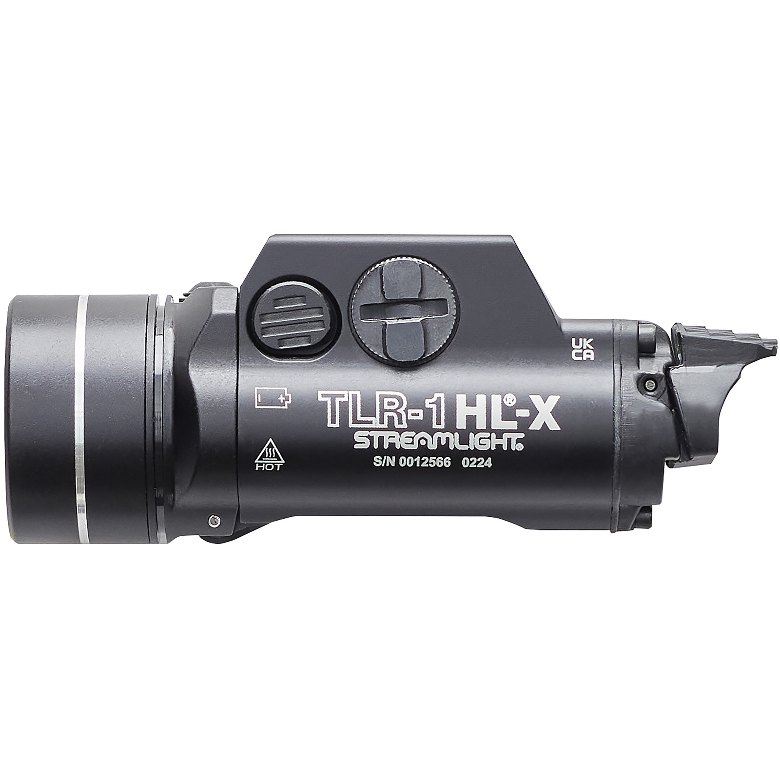 Streamlight TLR-1 HL-X 1500 Lumen Matte Black Silver Ring Powerful Weaponlight
