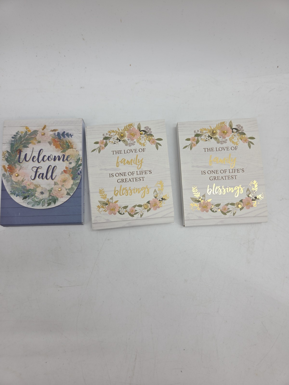 (Lot Of 3) Punch Studio Mini Notepads "Love Of Family...Greatest Blessings" &...