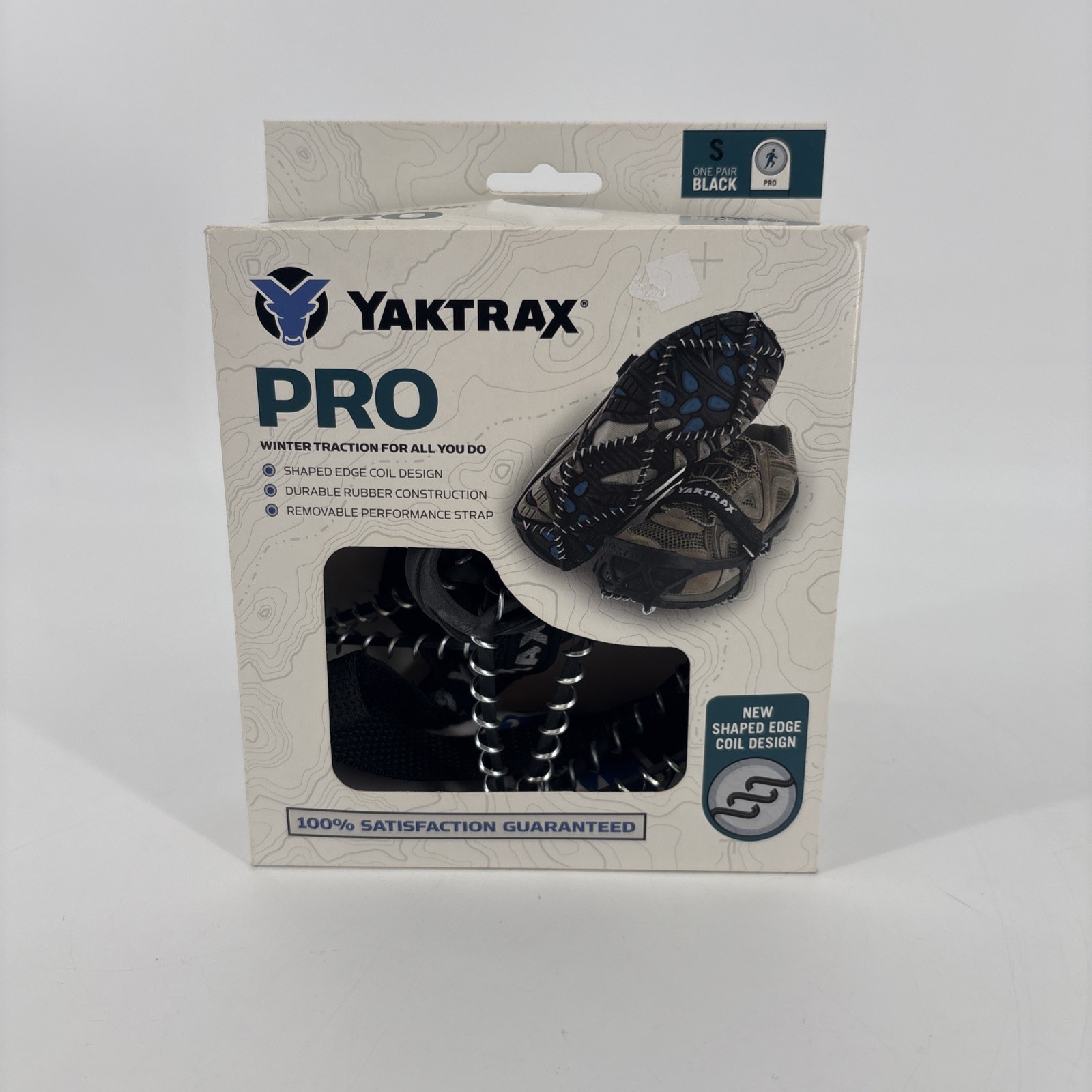 Yaktrax 096506086099 Pro Ice Boot / Shoe Traction Device Grips Black Small