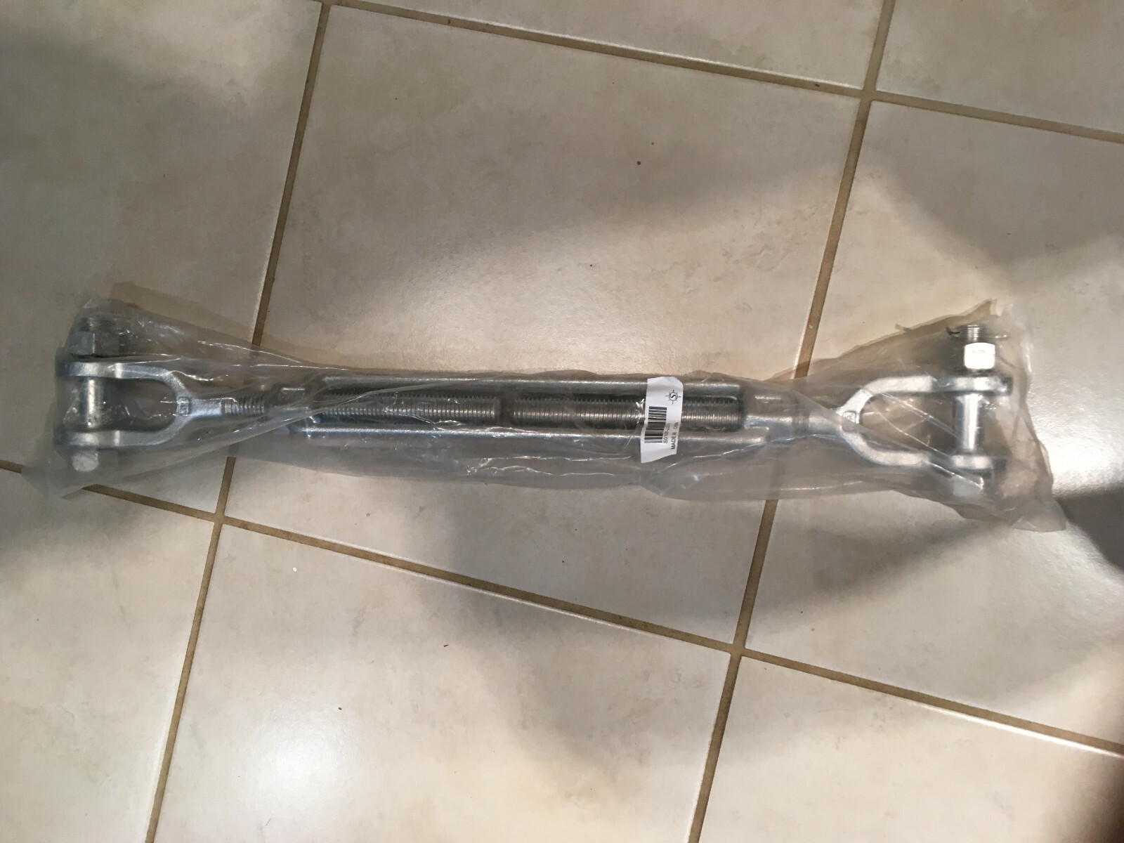 Stainless Steel 316 Turnbuckle (Open Body-Forged) Jaw & Jaw 1 S0108-JJ25-1 NEW
