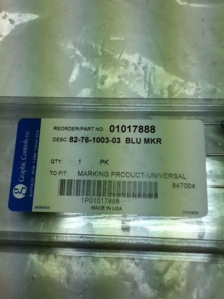 GRAPHIC CONTROLS 82-76-1003-03 BLUE MARKING PRODUCTS