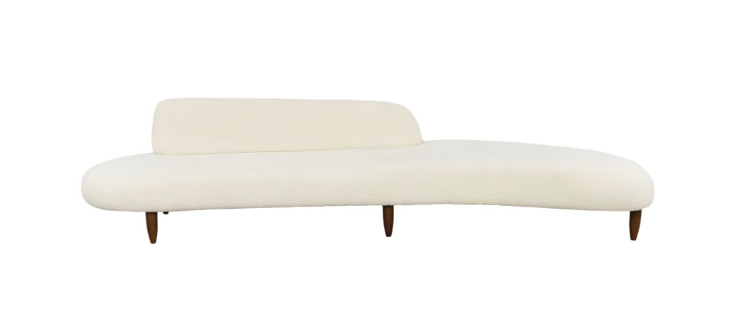 Kardiel White Kidney Bean Sofa