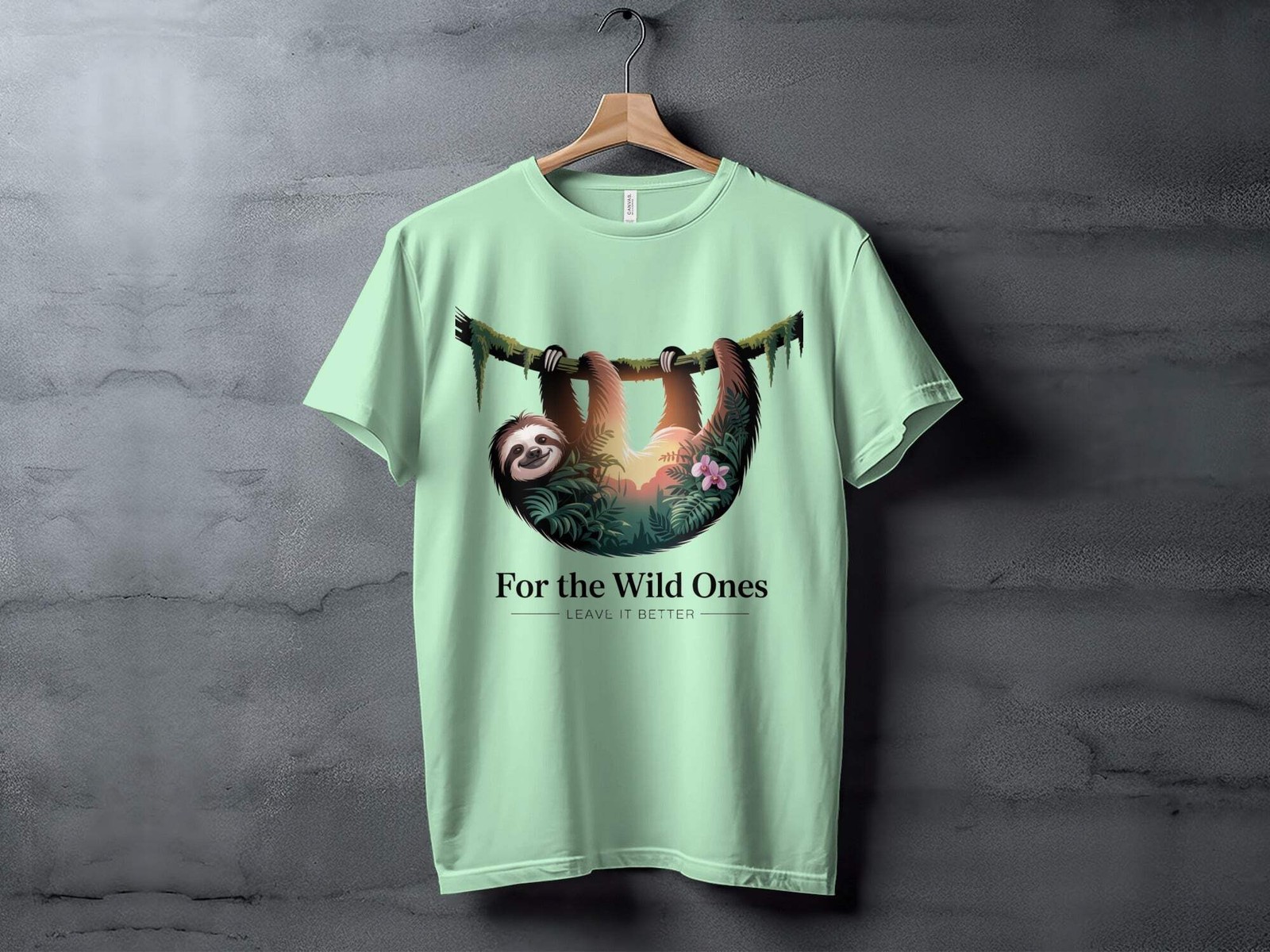 "For The Wild Ones" Sloth T-Shirt,