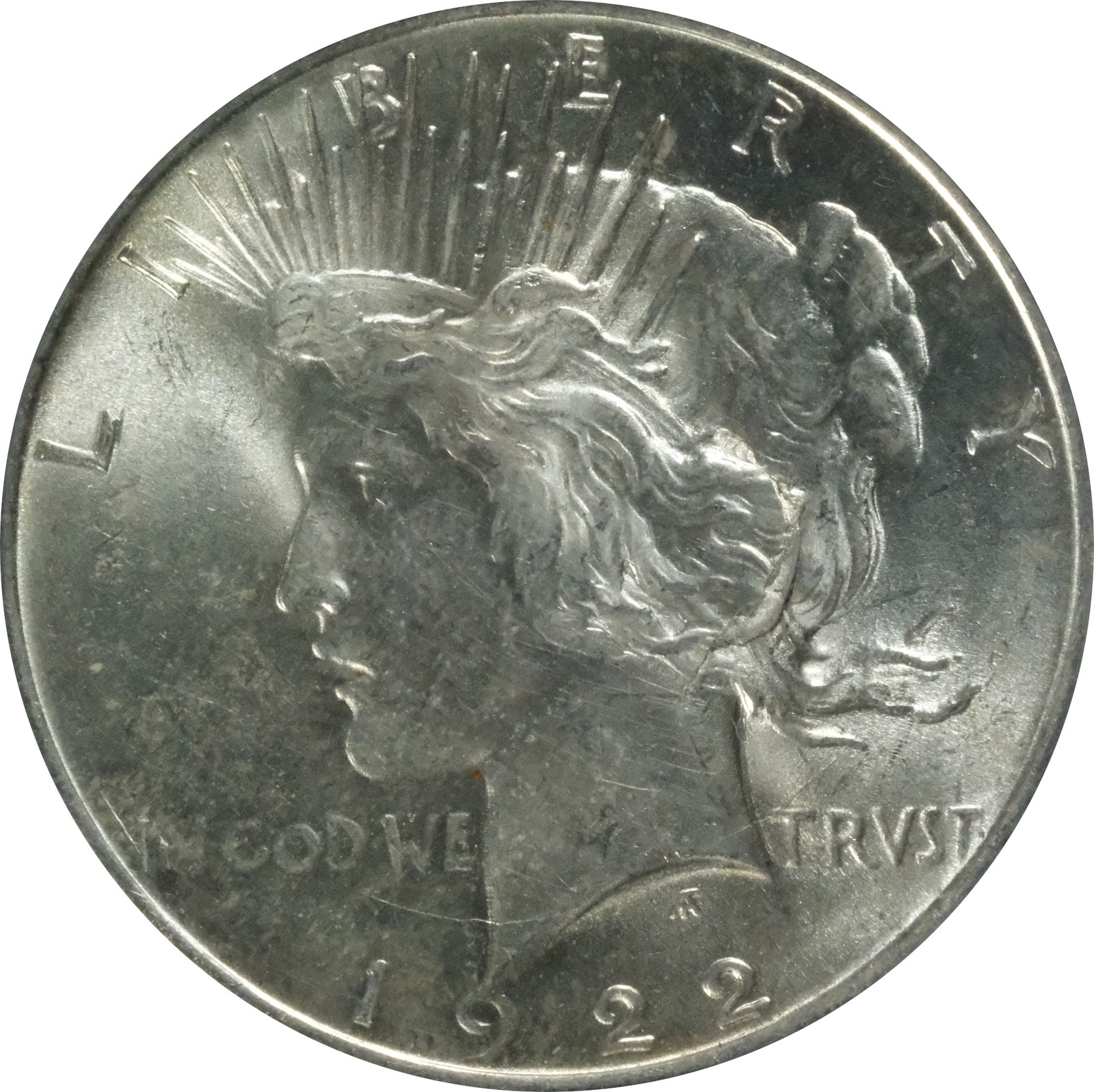 1922 MS64 VAM 2C Peace Dollar Extra Hair PCGS 25336980