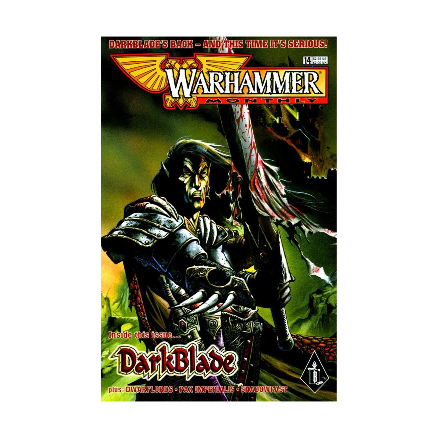 GW Warhammer Monthly #14 "DarkBlade, Pax Imperialis, Dwarflords" EX