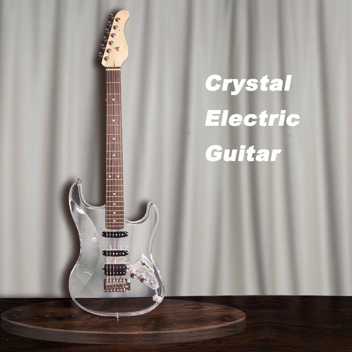 Single Coil -Single Coil-Humbucker Crystal Electric Guitar