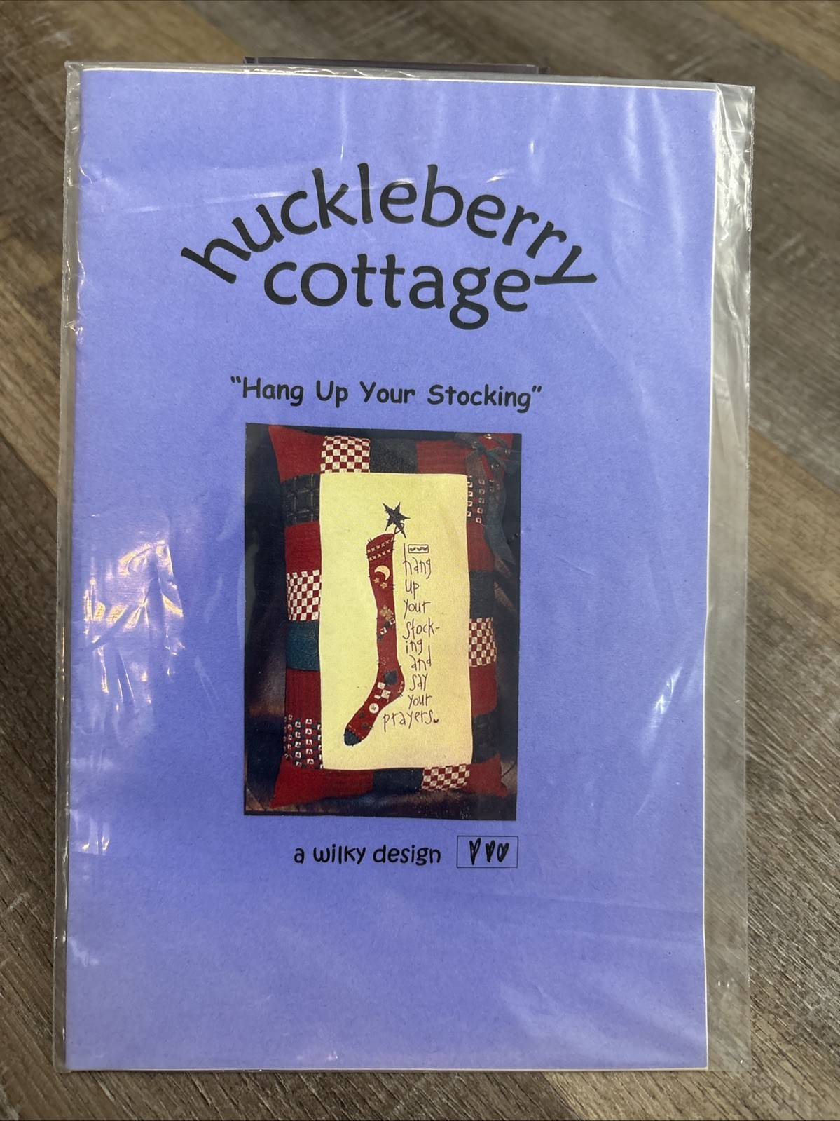Huckleberry Cottage Stocking Pillow Quilting Embroidery Pattern Christmas Prayer