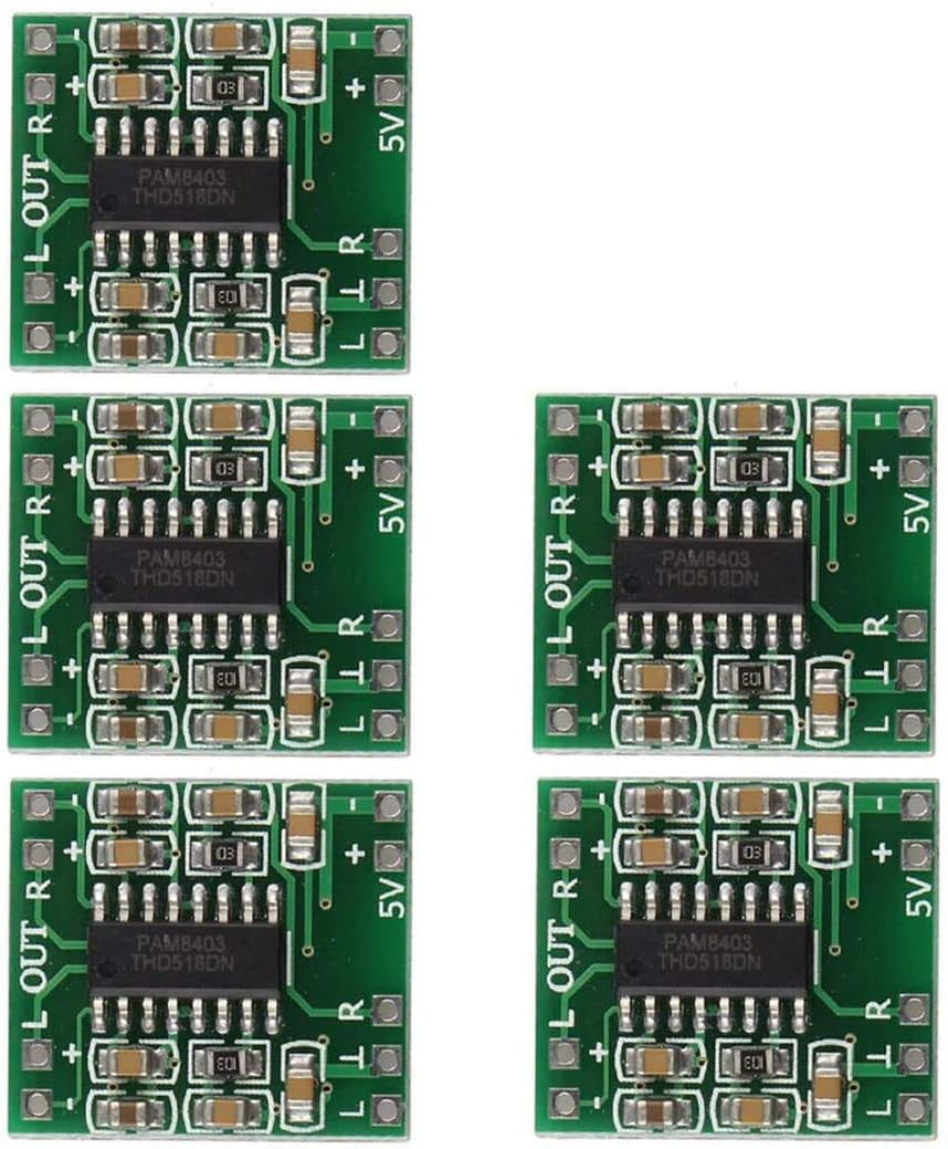 5Pcs PAM8403 2X 3W Mini Digital Power Amplifier Board AMP Class D 2.5-5V Input