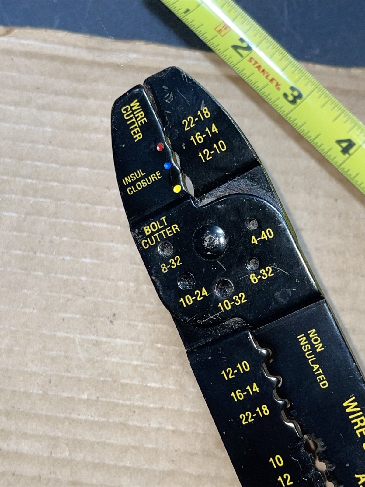 Vintage Gardner Bender Wire Cutter Wire Stripper Tool With Rubber Soft Grip Mint