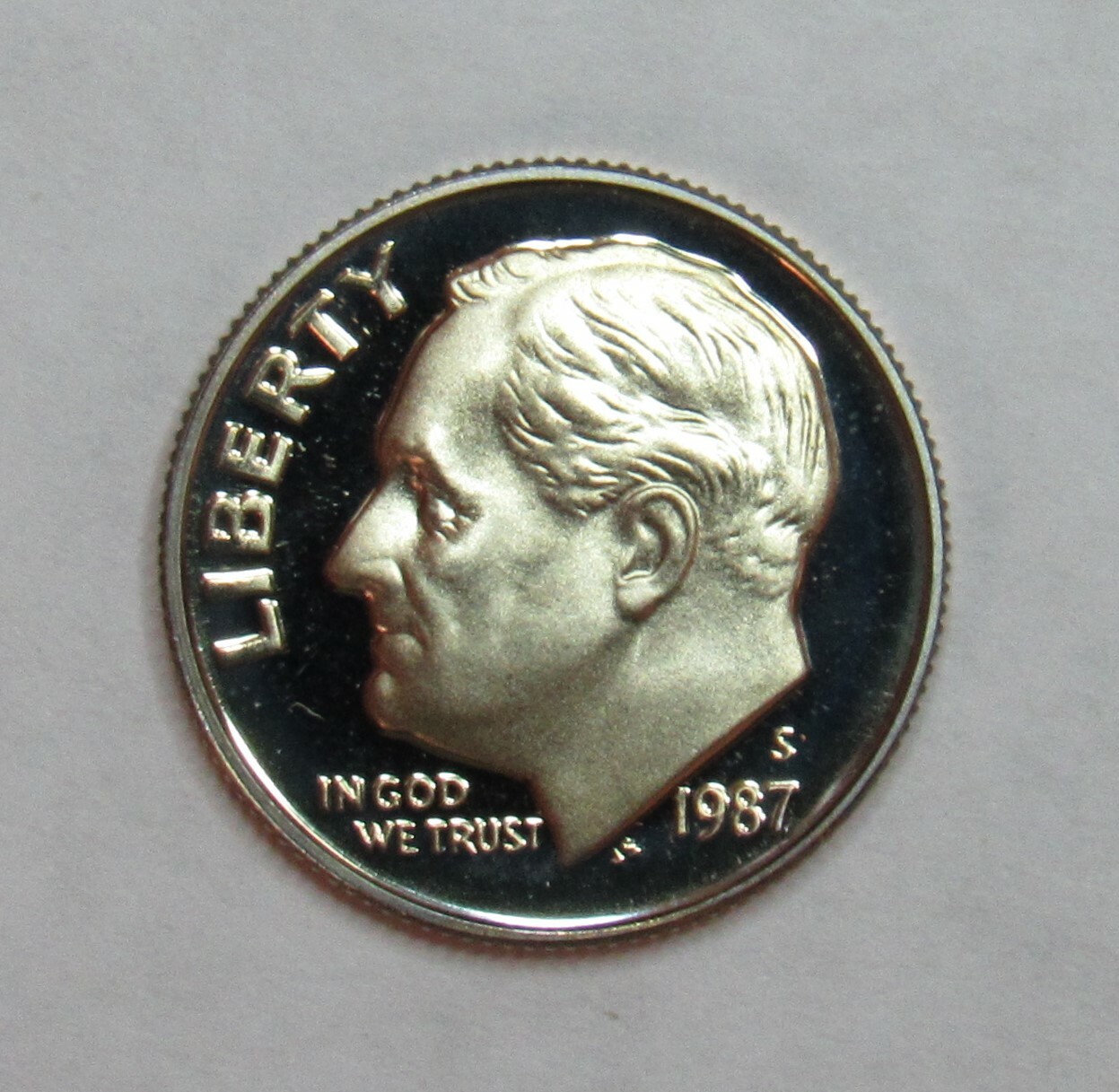 1987 S Proof Roosevelt Dime