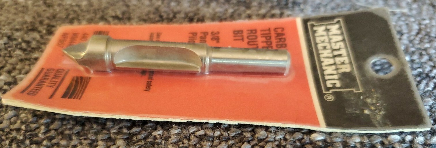 MASTER MECHANIC CARBIDE TIPPED ROUTER BIT - 3/8" PANEL PILOT 440776
