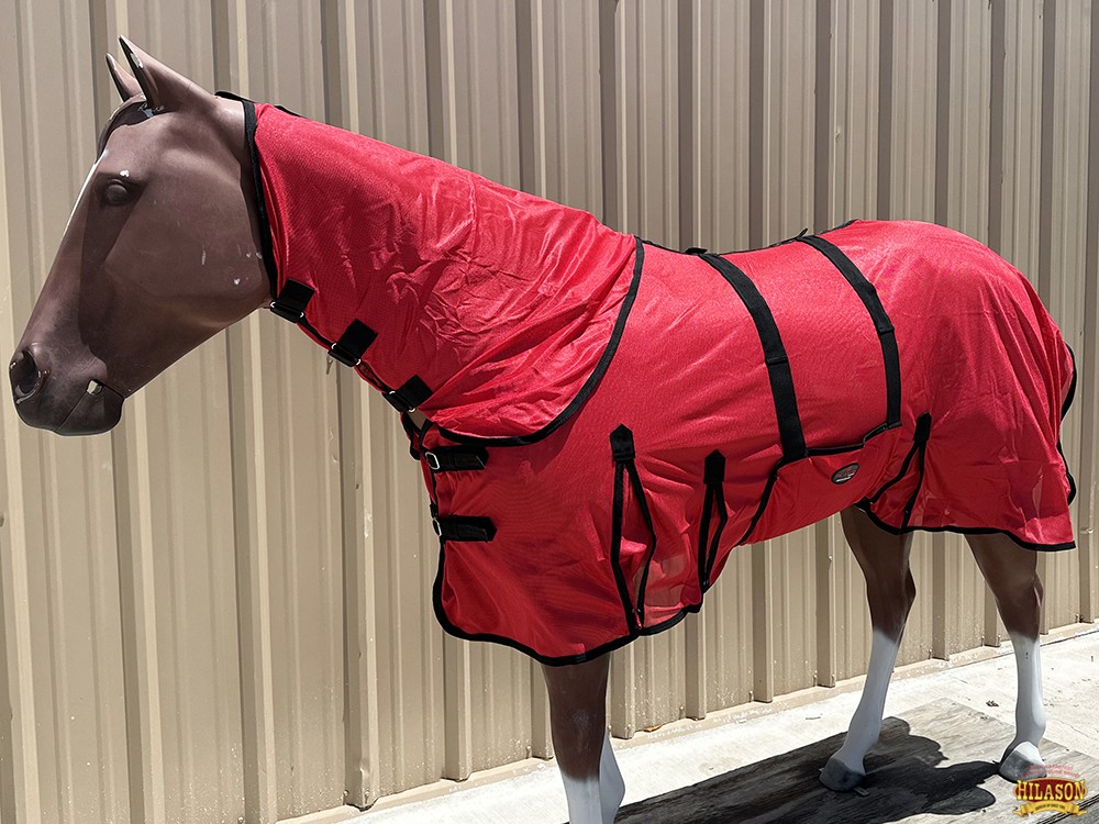HILASON Horse Fly Sheet UV Protect Breathable Mesh Bug Mosquito Spring | Summer