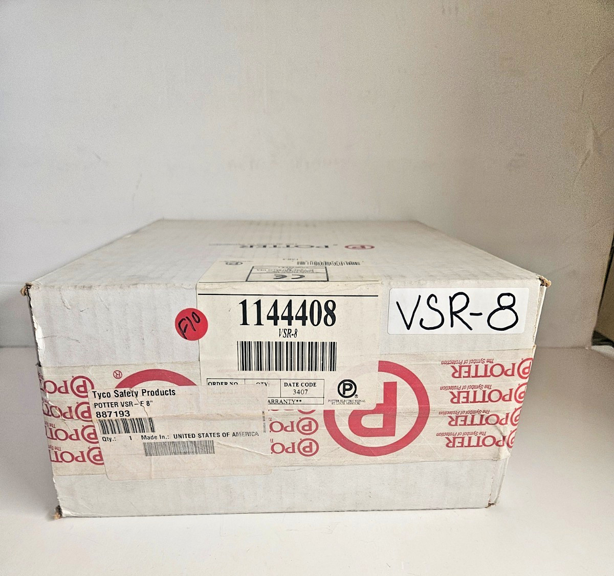 Potter VSR-8 Vane Type Waterflow Alarm Switch NEW (Sealed)