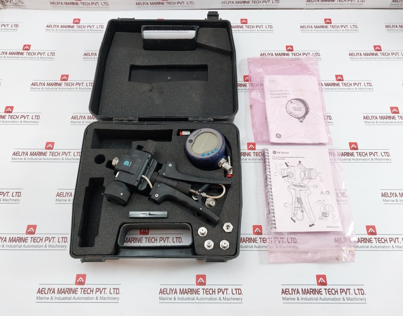 PRINT PV411A Portable Hydraulic Pressure Calibrator Kit 60 BAR/900 PSI
