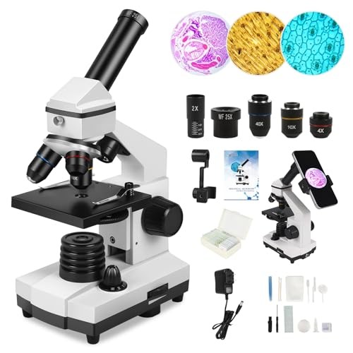 Microscope for Adults Professional:Compound Microscope for Kids 8-12,100X