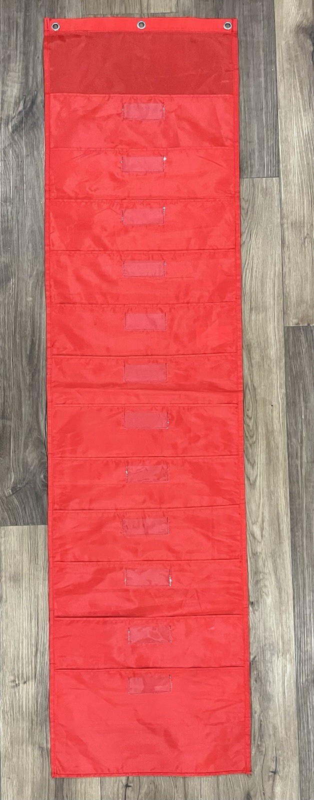 12-Pocket Hanging File Pocket Chart Red Classroom Teacher