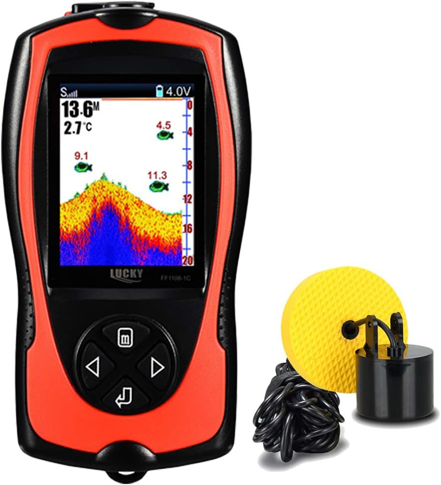 Portable Fish Finder Handheld Kayak Fish Finders Wired Fish Depth Finder Sonar S