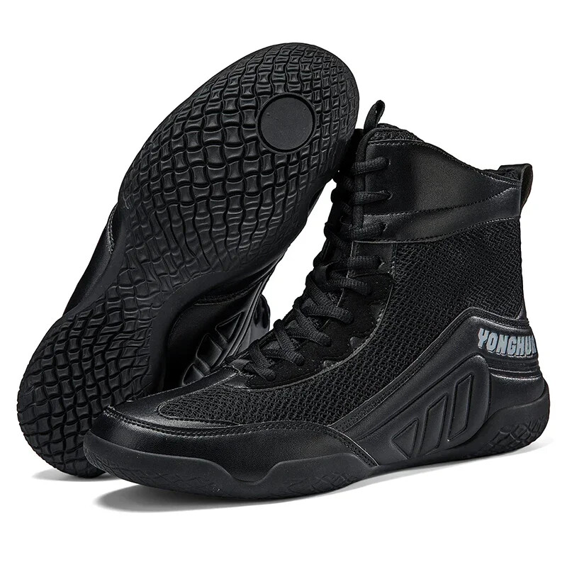 Men Boxing Breathable Sports Sneakers Comfortable Gear Non-Slip Wrestling Shoes