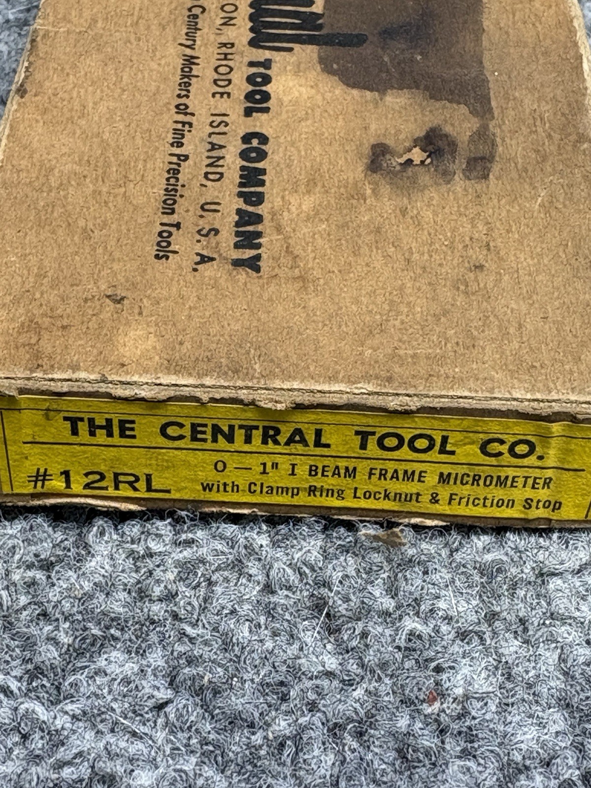 CENTRAL TOOL Micrometer 0-1 IN MEASURING TOOL