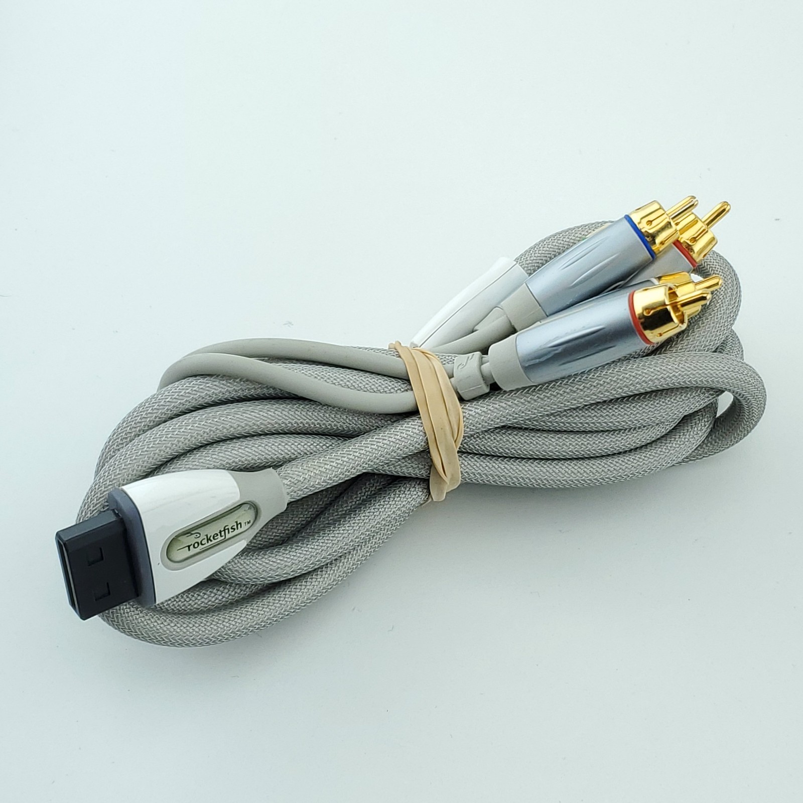 Rocketfish Braided HD AV RGB Video Cable Cord For Nintendo Wii 1080p ND-GWII1122