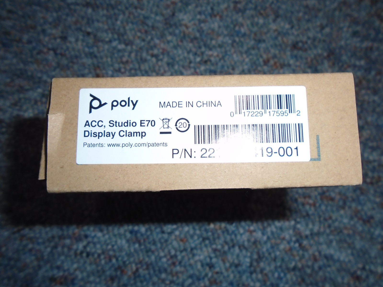 Poly Clamp Mount E70 For Video Conferencing Camera - 2215-87419-001 *NEW*