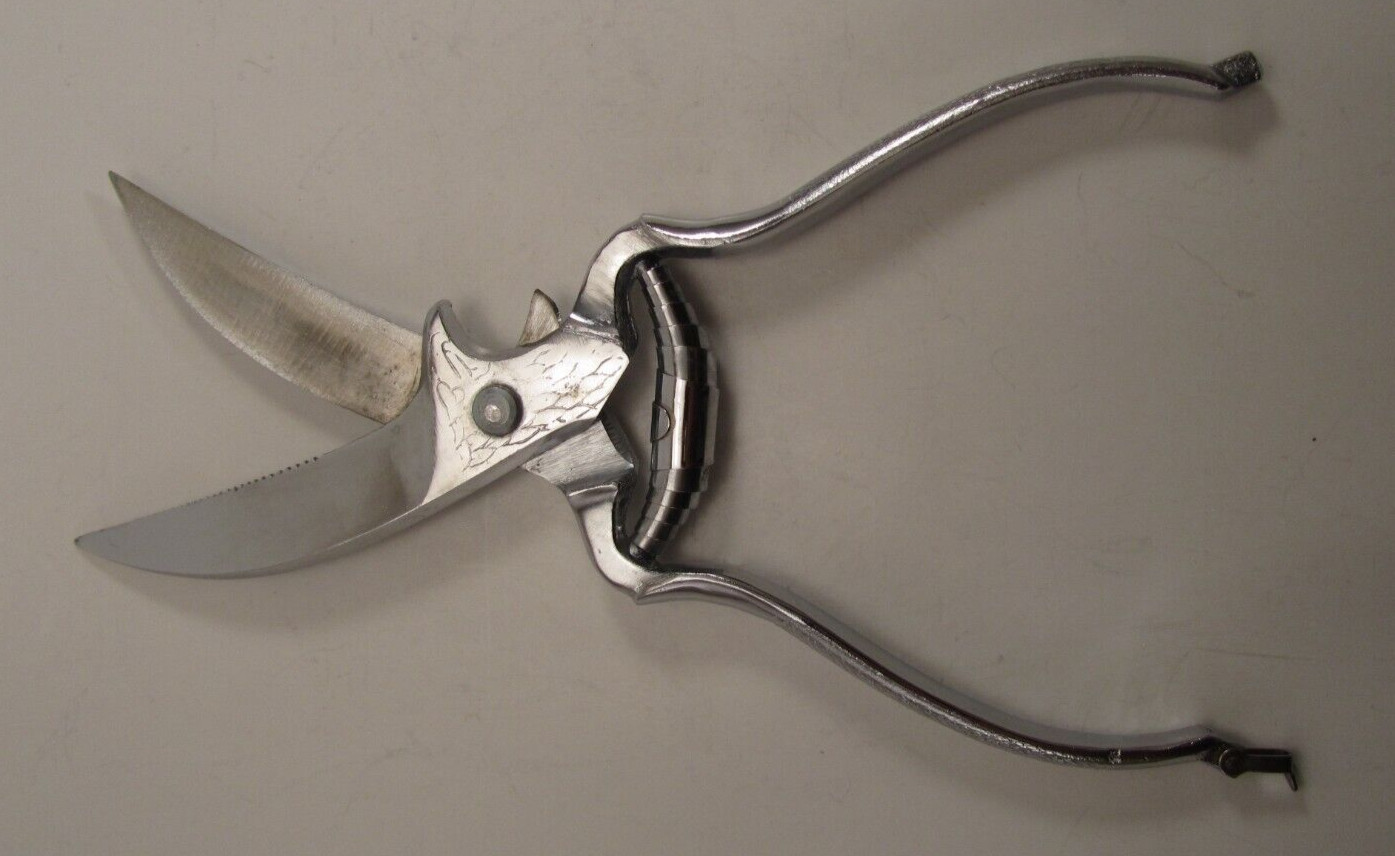 Vintage Eagle Head Poultry Scissors Shears Meat Bone Cutters 10.5" Locking