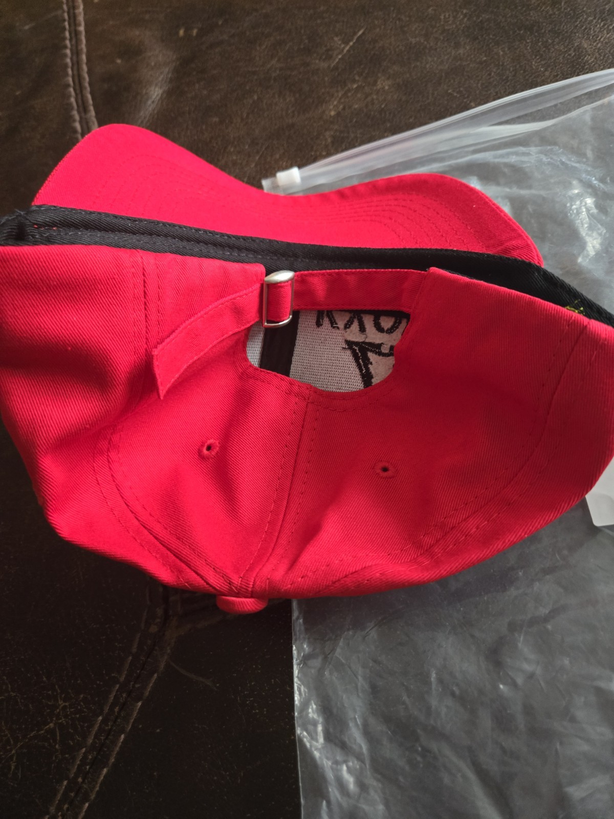 Red Kyooh Baseball Cap Adjustable Strapback Hat 100% Cotton Embroidered
