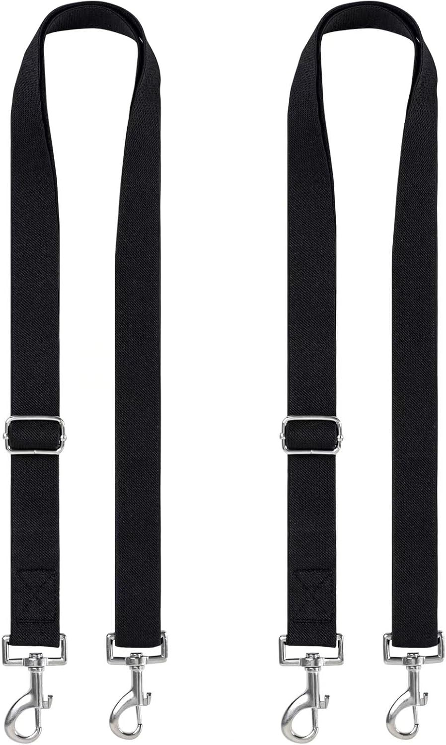 2 Pcs Adjustable Horse Blanket Sheet Leg Straps with Double Swivel Snaps