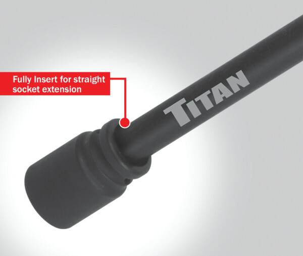 Titan 49036 6pc 1/4" Hex Drive Impact Wobble Socket Adapter Set